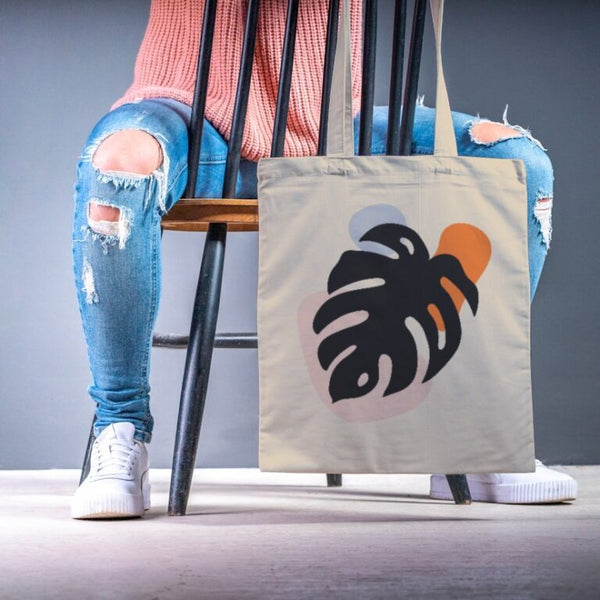 AESTHETIC LEAF ILLUSTRATION AS-02 – TOTE BAG 15×16 inches