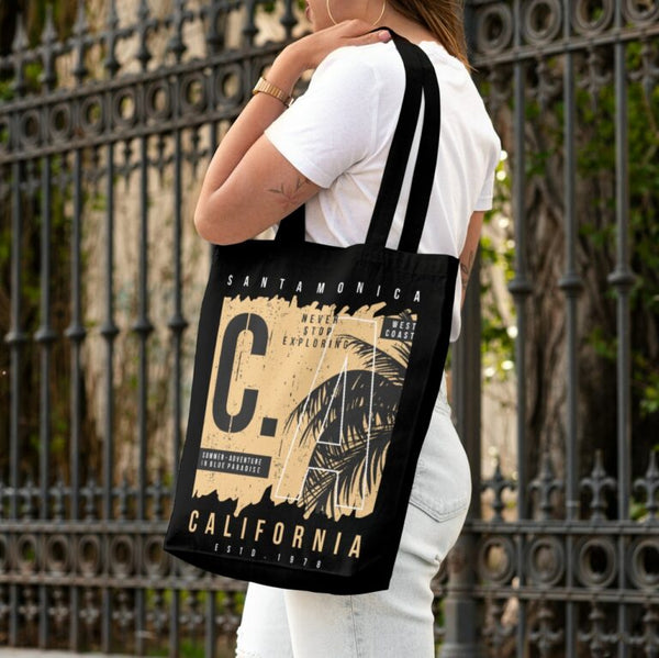 CA SANTA MONICA – MEDIUM CANVAS BAG 14.5x15x4 inches