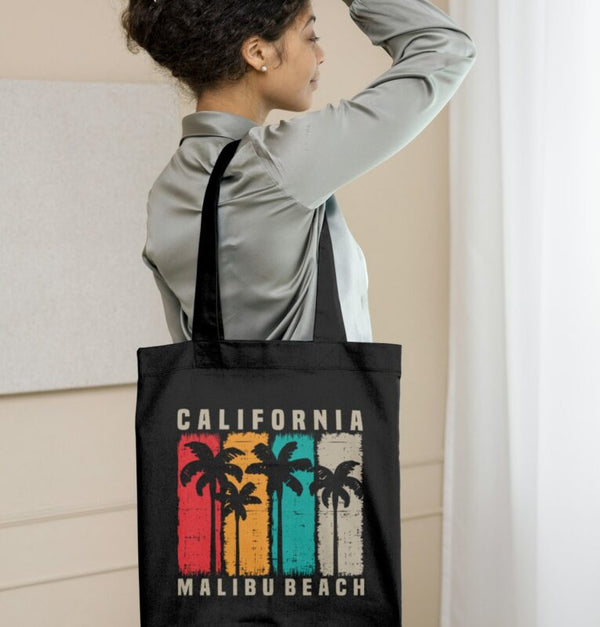CALIFORNIA MALIBU BEACH – MEDIUM CANVAS BAG 14.5x15x4 inches