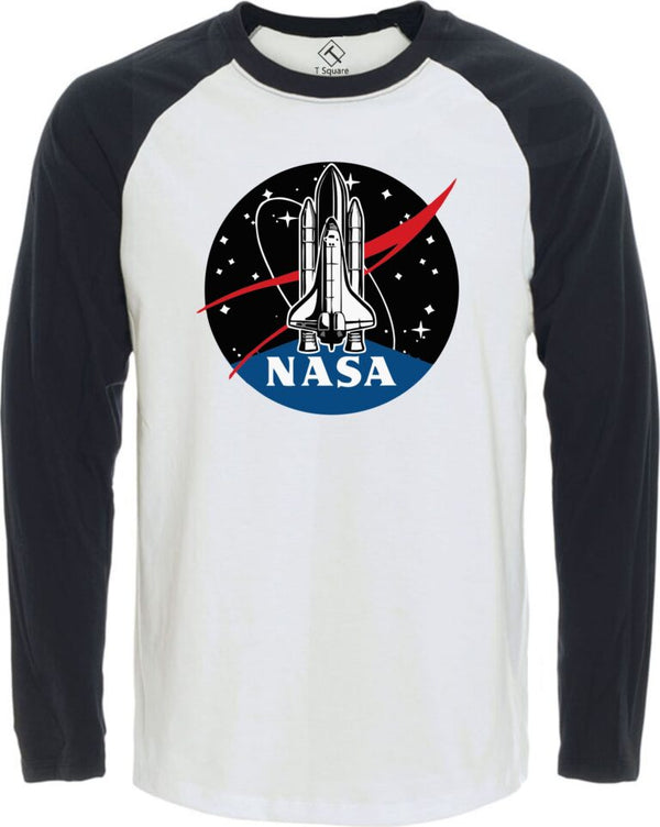 NASA LAUNCH LOGO Premium Raglan