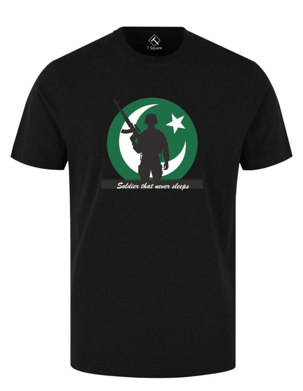 PAK ARMY SOLDIER NEVER SLEEPS Regular T-SHIRT