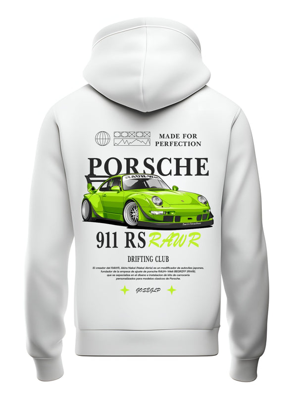 PORSCH 911 RS RAW R PREMIUM PULLOVER HOODIE