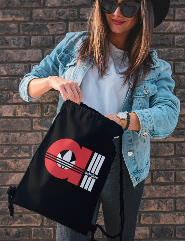 DRAW STRING BAG – ADIDAS THREE STRIPES – 13×18 inches