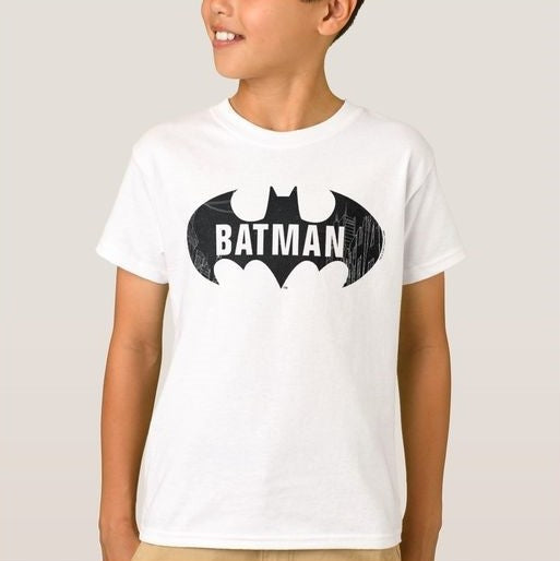 Batman Vector White T-SHIRT