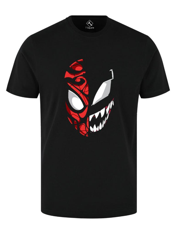 Black Spiderman Regular T-SHIRT