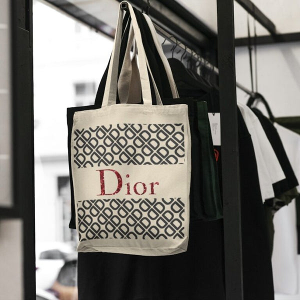 DIOR – MEDIUM CANVAS BAG 14.5x15x4 inches