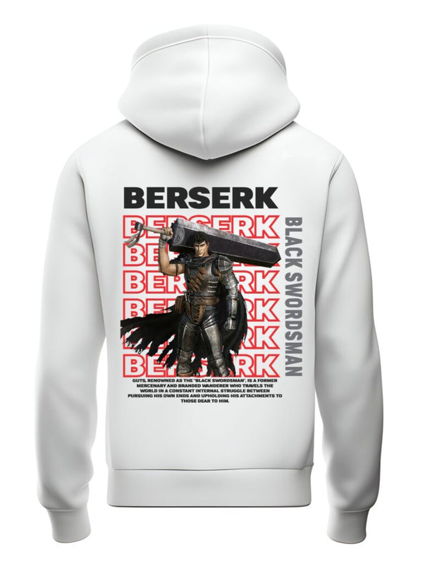 BERSERK ANIME BLACK SWORDSMAN PREMIUM PULLOVER HOODIE