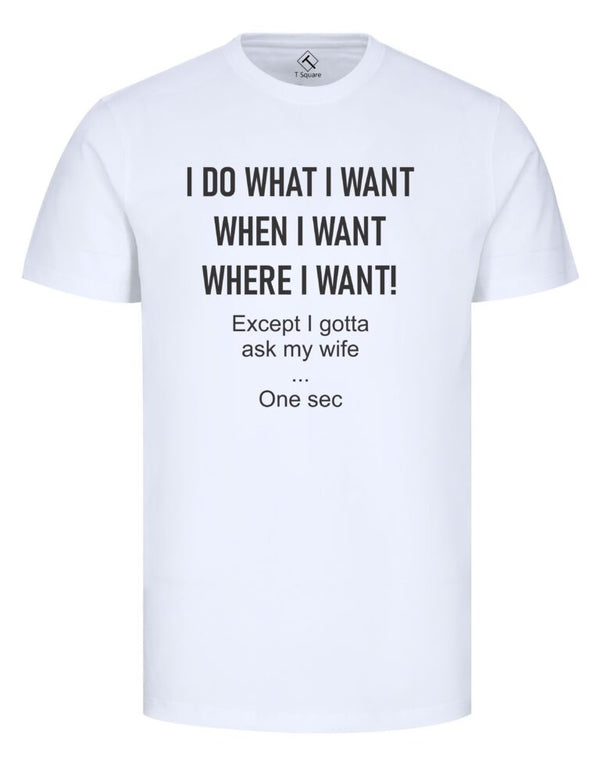 TEXT – I DO WHAT I WANT Regular T-SHIRT