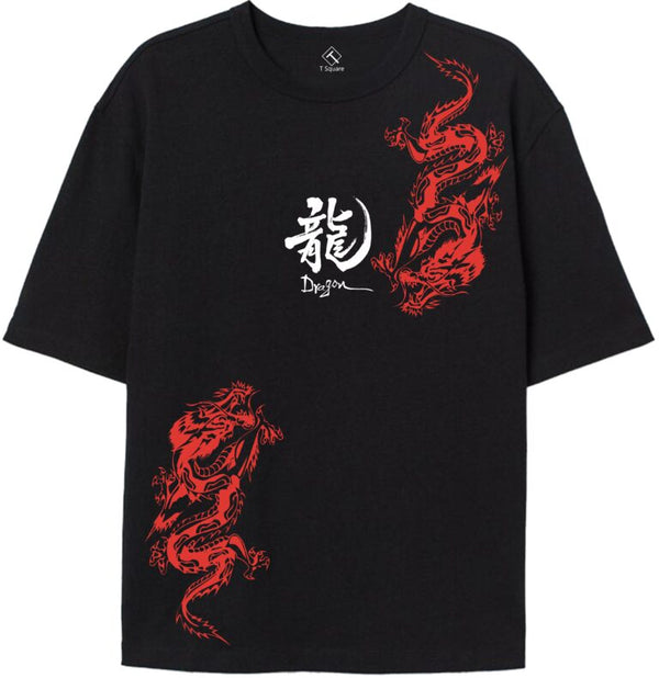 JAPANESE DRAGON PREMIUM OVERSIZED T SHIRT