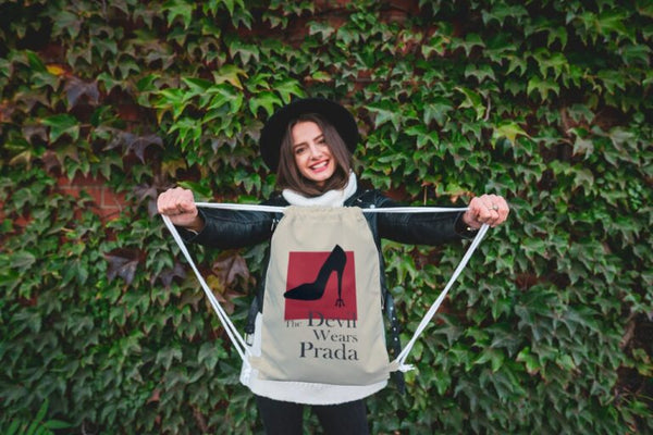 DRAW STRING BAG – DEVIL WEARS PRADA – 13×18 inches